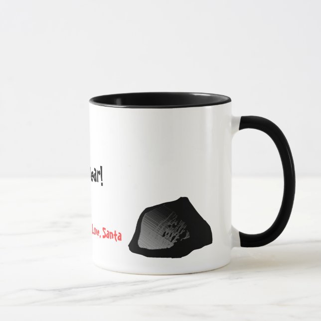 lump of coal coffee mug (Right)