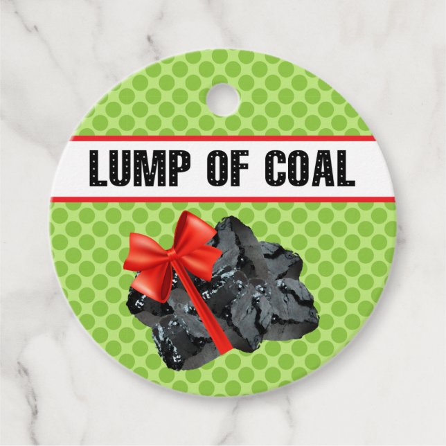 Lump of Coal Gift Tags (Front)