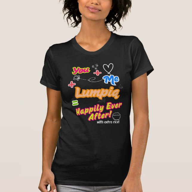 Lumpia Love Forever Funny T-Shirt (Front)