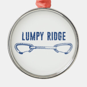 Lumpy Ridge Rock Climbing Quickdraw Metal Tree Decoration