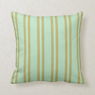 Luna Angel Mint green & golden brown throw pillow