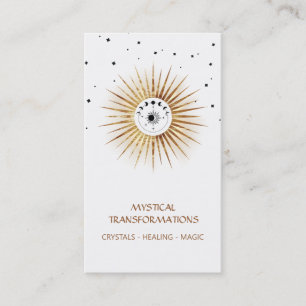*~* Luna Celestial Lunar Moon Light Magic Boho Business Card