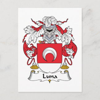 Luna Family Crest Postcard