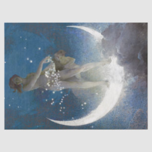 Luna Goddess at Night Scattering Stars Tissue Paper