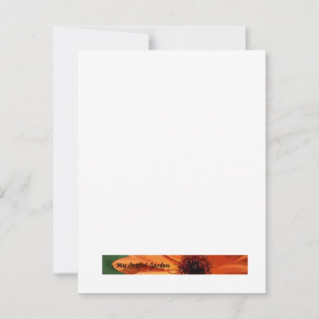 Luna Goddess Flat Note Card (Back)