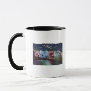 Luna Island Night View of New Rainbow Bridge Mug