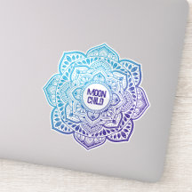 Luna Mandala Personalised Vinyl Sticker
