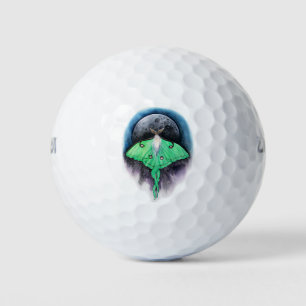 Luna Moon Moth Golf Balls