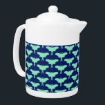 Luna Moth<br><div class="desc">This nature-inspired design is made up of mint-coloured Luna moth silhouettes over a blue background.</div>