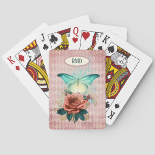 Luna Moth Bouquet Custom Playing Cards