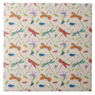 Luna moth butterfly pattern tile