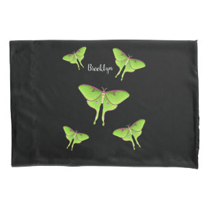 Luna Moth cartoon illustration Pillowcase