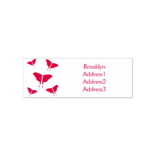 Luna Moth cartoon illustration Self-inking Stamp