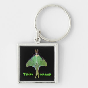 Luna Moth Earth Day Key Ring