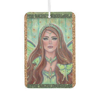 Luna moth fairy art by Renee Lavoie Car Air Freshener