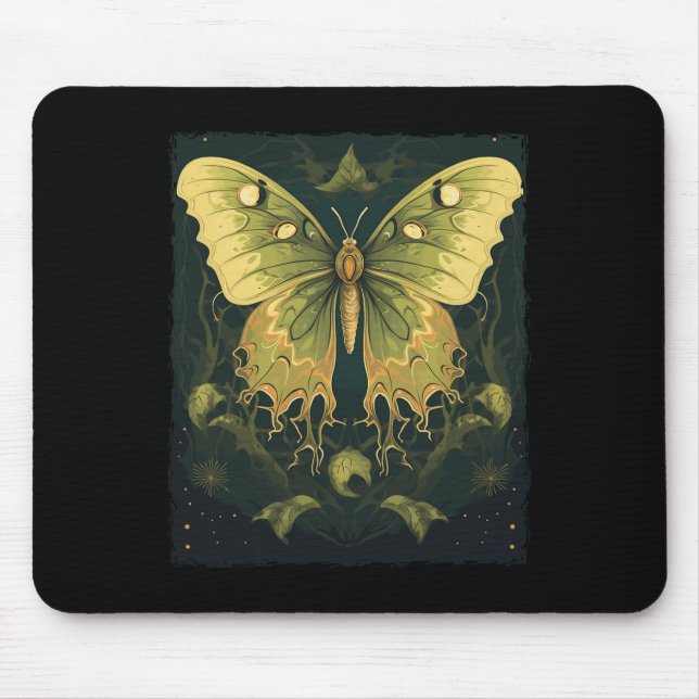 Luna Moth Halloween  Mouse Pad (Front)