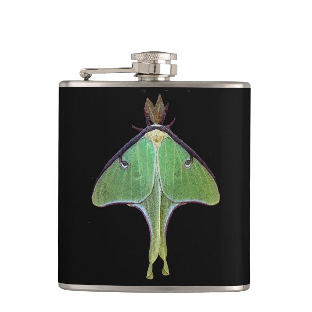 Luna Moth Hip Flask (Front)