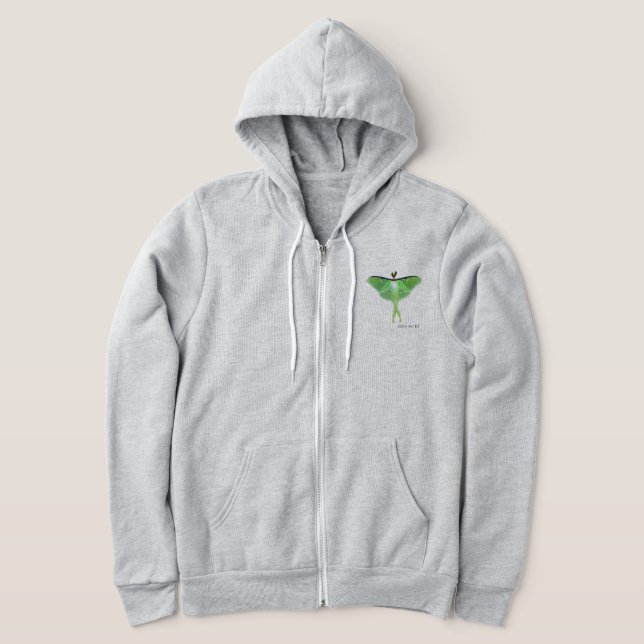 Luna Moth Hoodie (Laydown)
