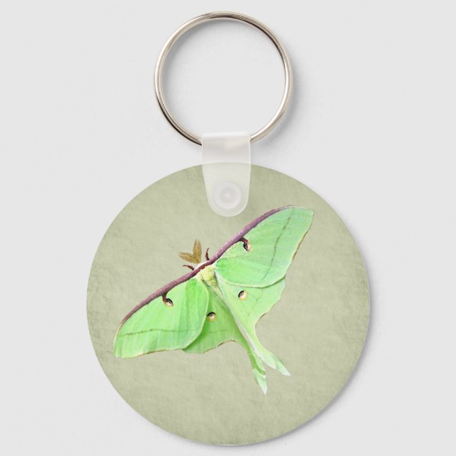 Luna Moth Keychain (Front)