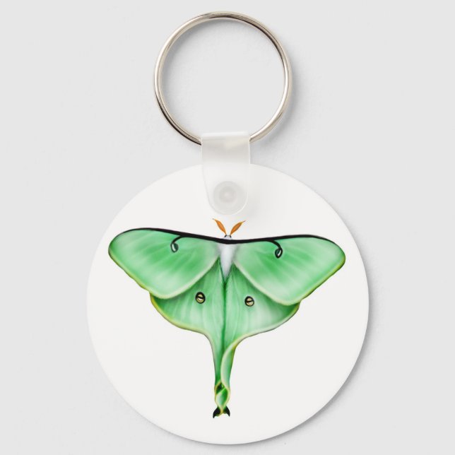 Luna Moth Keychain (Front)