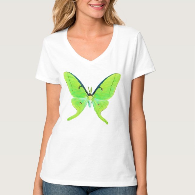 Luna moth - lime green T-Shirt (Front)