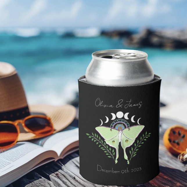 Luna Moth Moon Phases Can Cooler (Creator Uploaded)