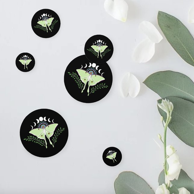 Luna Moth Moon Phases Confetti (Creator Uploaded)