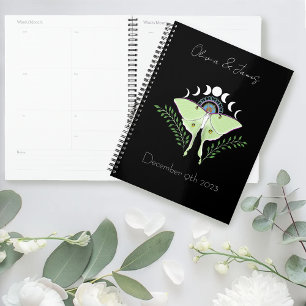 Luna Moth Moon Phases Wedding Planner