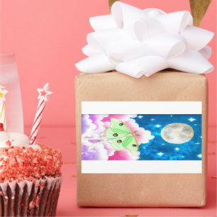 Luna Moth Rectangular Sticker