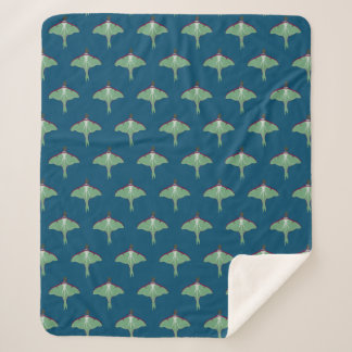 Luna Moth Sherpa Blanket