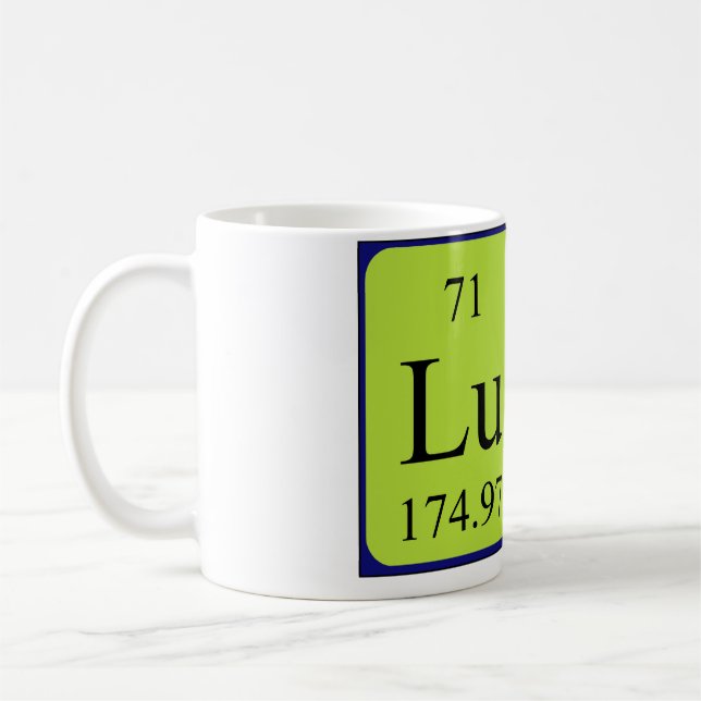 Luna periodic table name mug (Left)