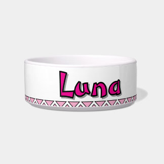 "LUNA" - PERSONALIZED CERAMIC PET BOWL