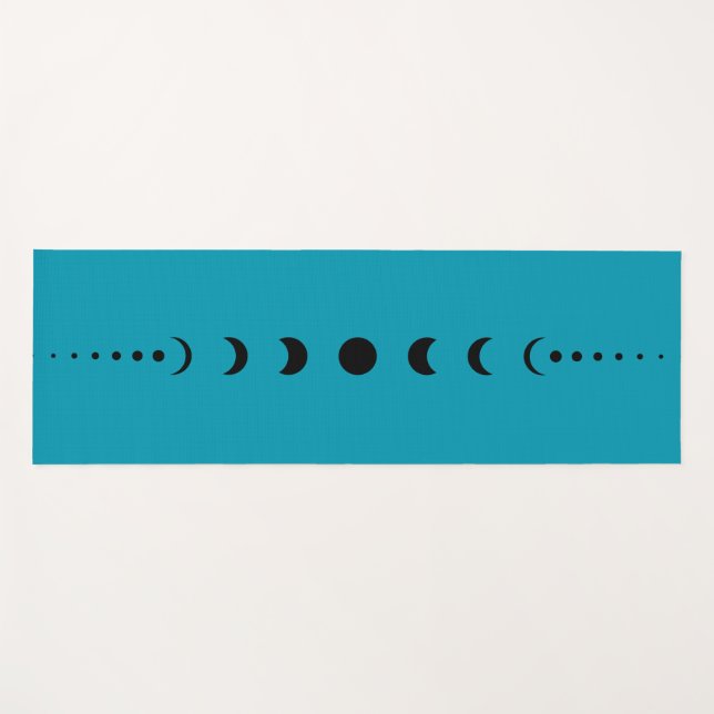 Luna phase Water Yoga Mat (Front (Horizontal))