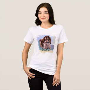 “Luna” – Portrait of a Dog - Personalise Yours Tri-Blend Shirt