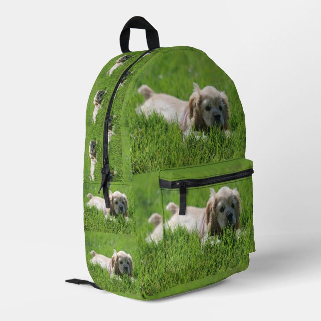 Luna Printed Backpack (Back Corner Left)