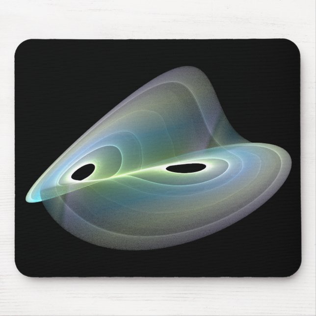 luna ribbon fractal mouse pad (Front)