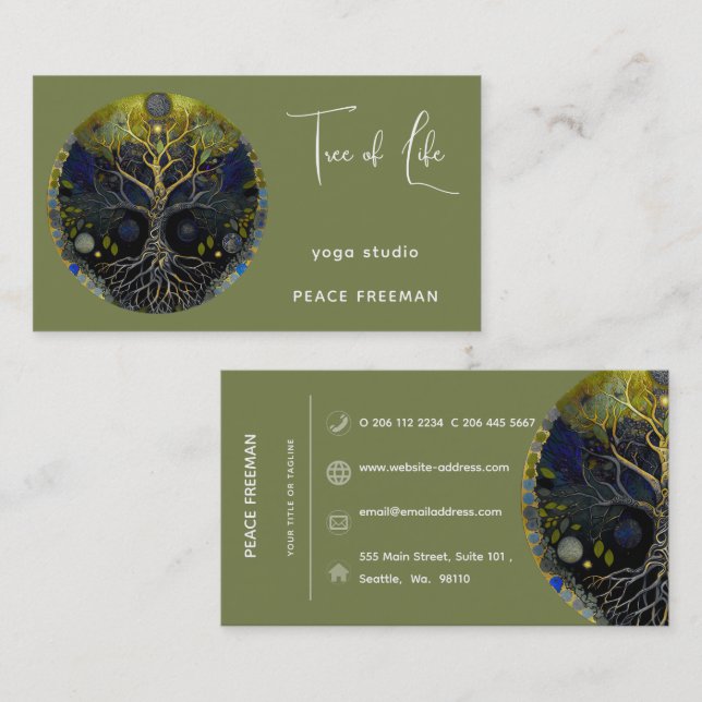 Luna Rising | Tree of Life Business Card (Front/Back)