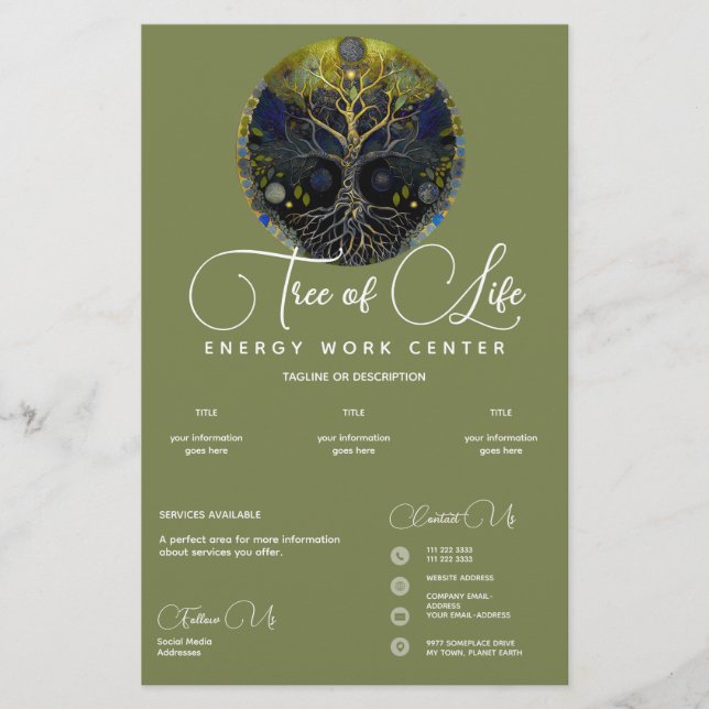 Luna Rising | Tree of Life Flyer (Front)