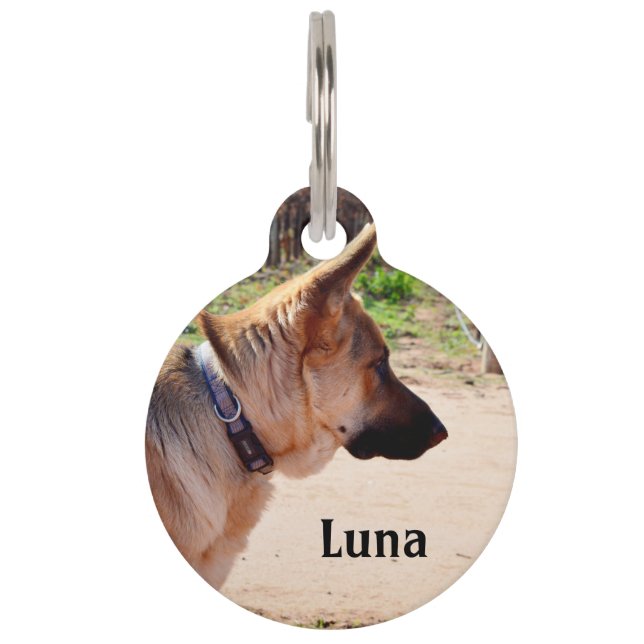 Luna The German Shepherd, Pet Tag, Pet Tag (Front)