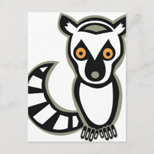 LUNA the LEMUR Postcard