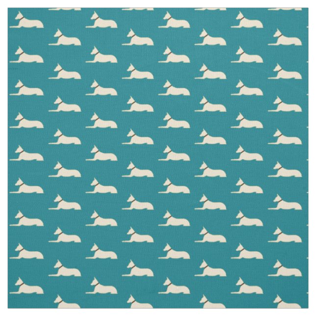 Luna the Regal Dog Fabric (Swatch)