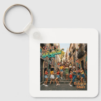 Luna y Dembow key ring