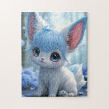 Lunabu in the Blue Blossom Forest Jigsaw Puzzle