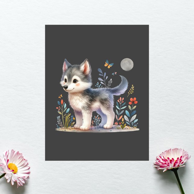 Lunar- Baby Wolf Postcard (Creator Uploaded)