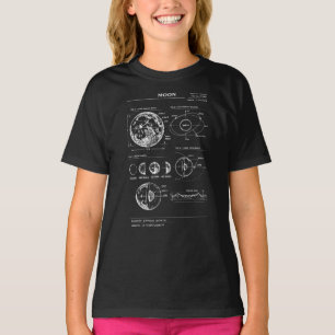 Lunar Blueprint: Moon Phases T-Shirt