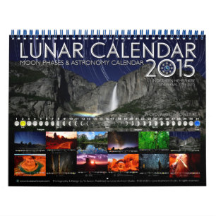 Lunar Calendar 2015 Astronomy Wall Calendar B