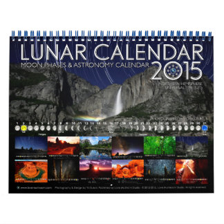 Lunar Calendar 2015 Astronomy Wall Calendar B