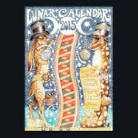 Lunar Calendar 2015 Poster<br><div class="desc">The Lunar Calendar 2015, a unique annual watercolour painting by Lucy Everitt.</div>