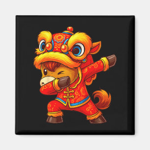 Lunar Chinese New Year of The Horse Funny Dabbing Magnet
