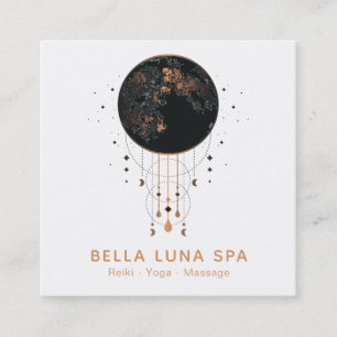 *~* Lunar Cosmic Moon Shaman Universe Square Business Card